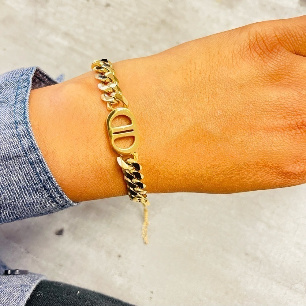 CD Cuban chain bracelet - Picture 1 of 4